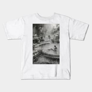 Fountain of youth digital Artwork Kids T-Shirt